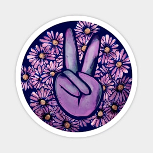 Peace Flowers Magnet